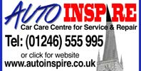 Auto Inspire - Car Care Centre for Service and Repair. Call 01246 555995 or click for website.