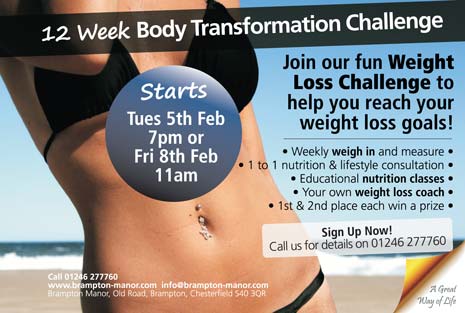 Join Brampton Manor's fun 12 week 'Weight Loss Challenge' from early February