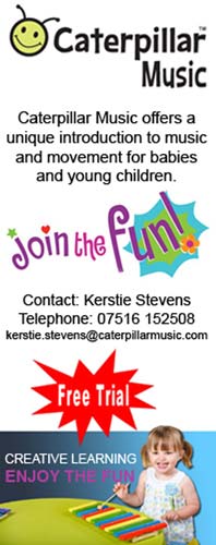 Music, Movement And Fun for pre-schoolers As Caterpillar Music Comes To Chesterfield. Call 07516 152508 for details.