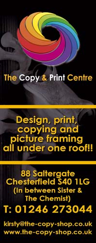 The Copy Shop. Chesterfield 01246 273044