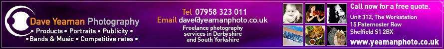 Dave Yeaman Photography 0114 221 0331 or 0790 832 3011 for free quotation