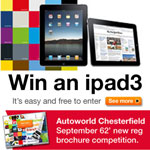Win an iPad3 In Autoworld Chesterfield's Free-To-Enter Comp