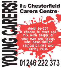 Young carers - new group starting at the chesterfield carers centre 19th september 2011 10am to 12 noon. Call 01246 222 373