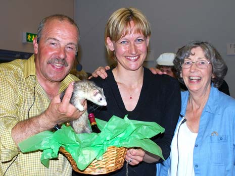 Ferrets help fund Ashover flower festival