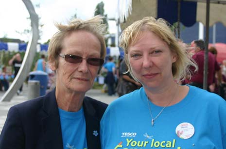 Jackie (Community Champion) and Wendy - Tesco Community Fair's Organisers in chief!