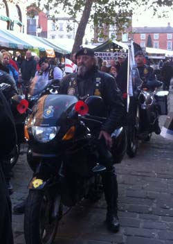 The Royal British Legion Riders helped with the campaign launch