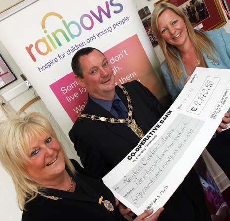 Over £10k Raised For Rainbows Hospice By Chair's Appeal