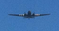 The weather has made an appearance for us today, along with the RAF Dakota making it's flypast