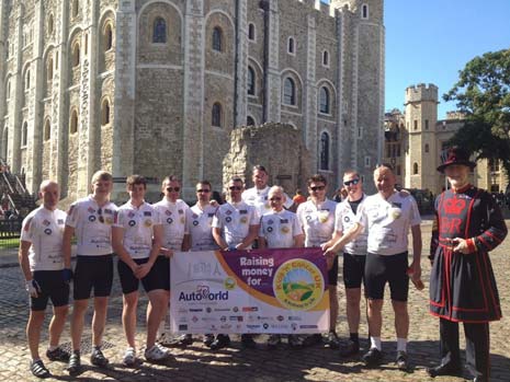 DAY 4 - The team make it to the half way point - the 2nd Tower - The Tower of London
