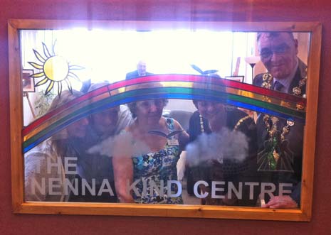 (l-r) Anne and Christopher Turner, Barbara Wallace and The Mayoress and Mayor of Chesterfield at the official opening of the Nenna Kind Centre