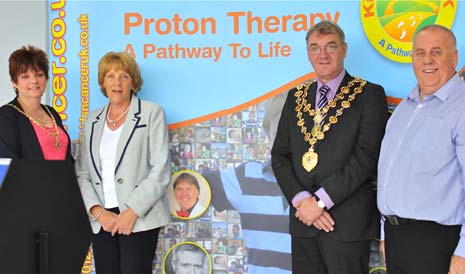 The Mayor and Mayoress of Chesterfield with Mike Hyman and Mrs Priestnall after the prize draw at Autoworld Chesterfield