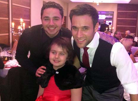 (l-r) Adam Thomas, Jessica Howarth and Rik Makarem at the Kids'n'Cancer Ball