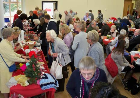 The event included a variety of stalls selling handicrafts, preserves, jewellery, cosmetics and Christmas gifts, with many of the items being hand-made by the members themselves.