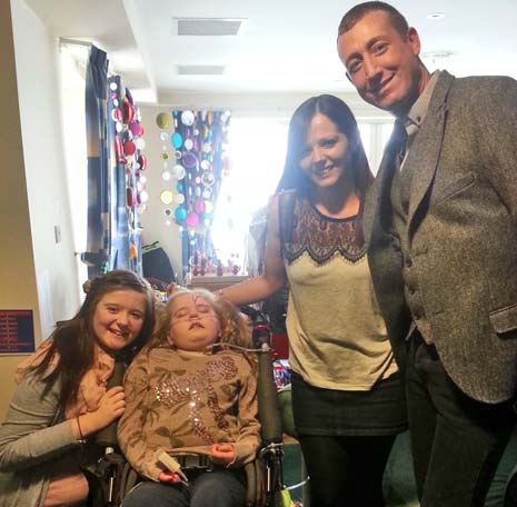 Children and families at Bluebell Wood Children's Hospice were jumping for joy today as they received a very special surprise visit from several of the X Factor contestants!