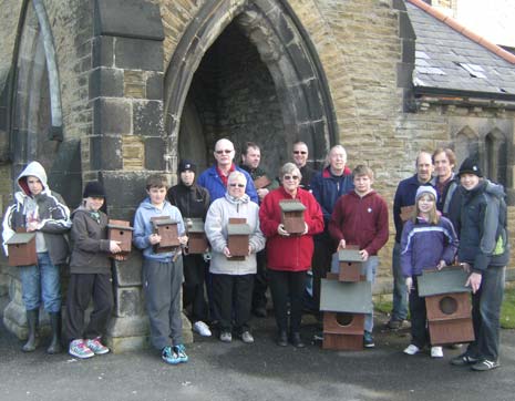 The Friends of Spital Cemetery would like to give the 1st Calow (St Peter's) Scout group a big 'thank you' for their help in building and putting up various bird boxes in the Cemetery.