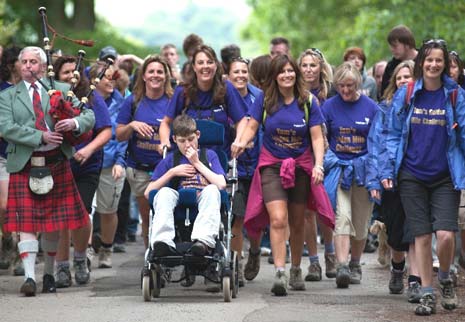 Forty seven year-old Gillian Scotford of Dronfield is on the lookout for recruits to join her on Sunday 7th July, for the last seven miles of her way marked Peak District walk 'Tom's Golden Miles' to raise funds for the children's hospice which helps her care for her seventeen year-old severely disabled son Tom.