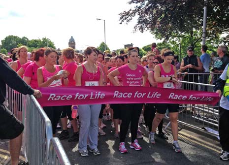 It's the 4th year for Chesterfield and thousands of women and girls took part in a 5km run, jog or walk from the Town hall to the Queen's Park finishing line.