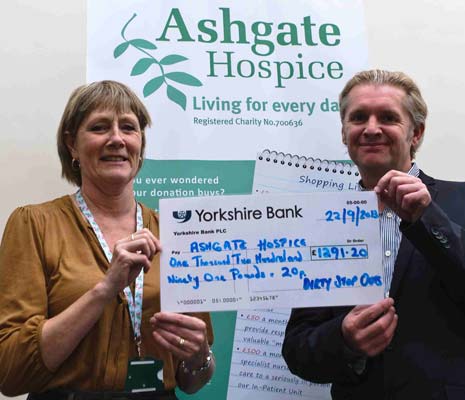 The launch party for a book that celebrates the town's 1980s nightscene has raised a staggering £1,291 for Ashgate Hospice.