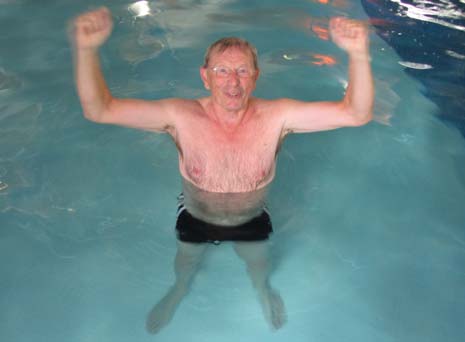 A Swimathon by David Windle, a retired school-teacher and Rotarian, has raised over £2,000 to help the Kids 'n' Cancer Charity