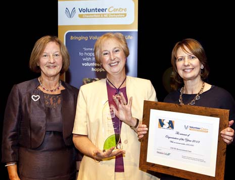 CRUSE Bereavement Care wins the Organisation Of The Year with an income under £25,000 Award