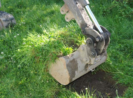 Builders Tony Bointon and Andy Ball began groundworks on the project which, subject to funding, is due to be completed by the end of July.