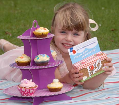 Six-year-old Poppy Crosby from Derbyshire hosted her own 'Poppy Picnic' on Sunday 10th August, to help raise funds for The Royal British Legion's vital work with the Armed Forces community.