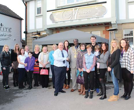 Chesterfield Samaritans, Fairplay, Ashgate Hospice, Pathways, Helen's Trust, Sick Children's Trust, Chesterfield Sands and The Mayor's Appeal gathered at Maison Mes Amis on Chatsworth Road on Friday afternoon where they were presented with cheques by Marathon CEO Mike Hyman. Further presentations will be staged for other charities later.