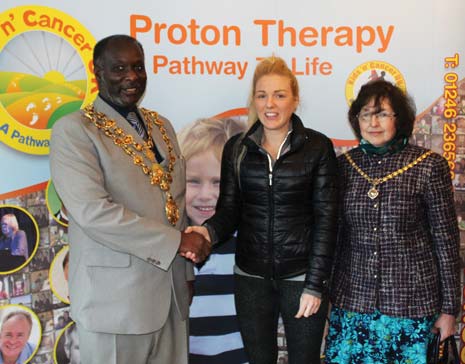 The Mayor and Mayoress also had a chance to meet with Victoria Crampton at the event