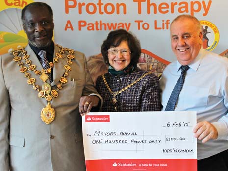 The Mayor of Chesterfield, Cllr Alexis Diouf, was also invited and  received a donation to the Mayoral Appeal
