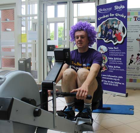 Staff from Bolsover District Council rowed 100 miles in 12 hours recently as part of a 'Strokes for Stroke' event on 18 May 2015 to mark the Stroke Association's 'Action on Stroke Month'.