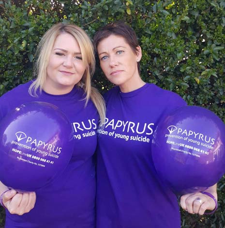 A Chesterfield Mental Health nurse, who supports people in mental health crisis, is helping to organise a fundraising weekend in aid of suicide prevention charity Papyrus after losing her son to suicide.