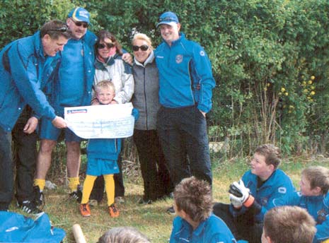 Somersall Rangers raised £500 for the Thomas Fletcher Foundation