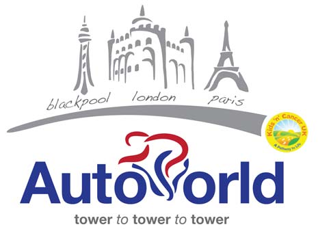 Autoworld Cycling For Young Lives with Kids n Cancer and the Tower to Tower to Tower challenge
