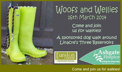 Woofs and Wellies is back for the fourth year running and Ashgate Hospice are really looking forward to welcoming back their four-legged friends (and their owners!)