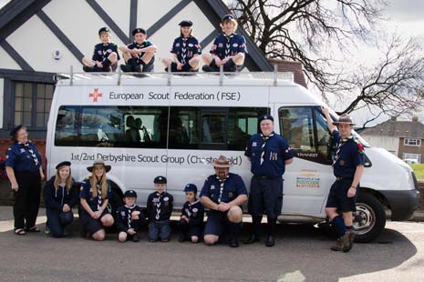 The 1st/2nd Derbyshire Scout Troop of the European Scout Federation was awarded £10,000 by People's Postcode Trust, a grant-giving charity, funded entirely by players of People's Postcode Lottery.