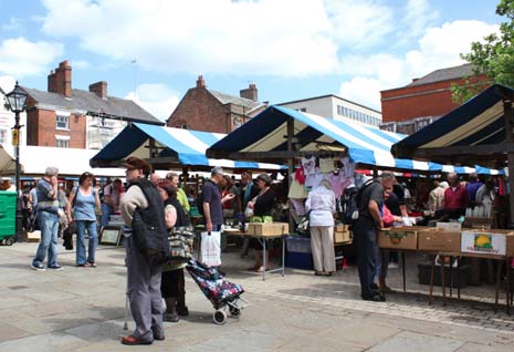Young people are being given the chance to experience life as market traders in a special event organised by Chesterfield Borough Council.