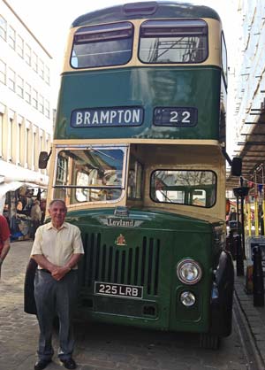 They were alongside sixties vehicles in the market place and an exhibition of life in the decade.