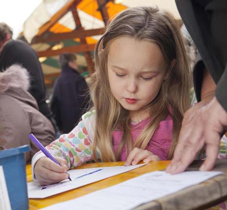 CHILDREN'S ART COMPETITION Draw and colour at the Chesterfield Action for Arts Forum market stall (materials provided), and enter your finished masterpiece in the competition.