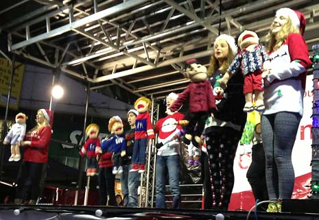 Directions Theatre Arts provided a Christmas Medley and Calow Primary School choir entertained the crowds. PeakFM presenters provided the roadshow at the event, orgainised by Chesterfield Borough Council.