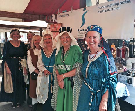 The best dressed stall and stallholder title was won by The Soroptimists, who had all dressed in medieval finery to raise their profile.