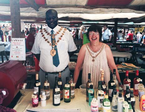The Mayor and Mayoress of Chesterfield, Cllr Alexis Diouf and his wife Vickey-Anne, were on hand to greet visitors and even man their own charity stall for the Mayor's Appeal.
