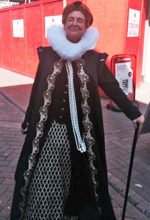 Queen Elizabeth was in Chesterfield yesterday - though sadly for royal watchers, it was Queen Elizabeth I rather than our current monarch!