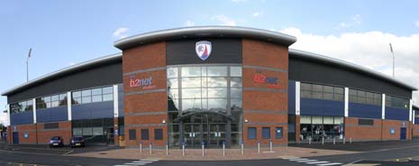 The B2Net Stadium, new home of Chesterfield Football Club