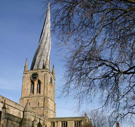 Do you enjoy visiting the town centre? - Yes. I come most days, mostly because I love the Crooked Spire.