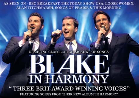 They've performed for HM The Queen, at Wembley and Wimbledon on centre court, and now Brit-Award winners BLAKE are bringing their refined new sound to Chesterfield's Pomegranate Theatre, this Friday, 1st May 2015.