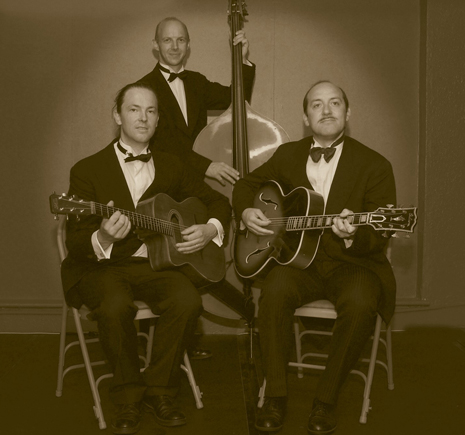 The HOT FINGERS BAND is fronted by showman Thomas 'Spats' Langham (Pasadena Roof Orchestra) and they'll shimmy you into the glamorous world of vintage acoustic string music, from hot jazz of 1920's New York to sophisticated 1930's swing