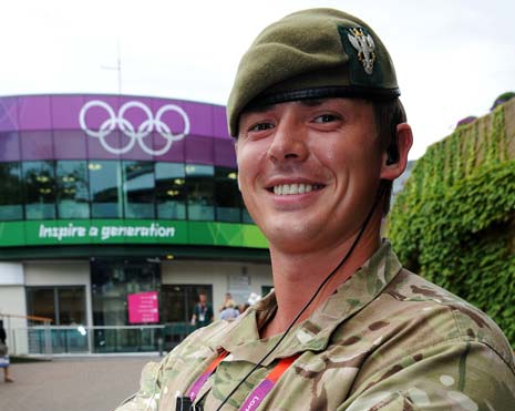 Sgt Brown, 28, said: The Olympics is a once in a lifetime experience and it's really good for us to be able to play a part in the event.