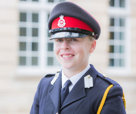 Emma Humphreys, 22, from Chesterfield, has passed out from prestigious Royal Miltary Academy, Sandhurst