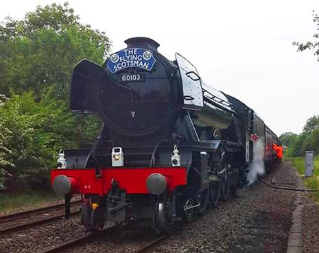 Hundreds of people lined the route as the Flying Scotsman passed through Chesterfield over the weekend.