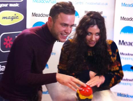 Olly Murs and Eliza Doolittle at Meadowhall